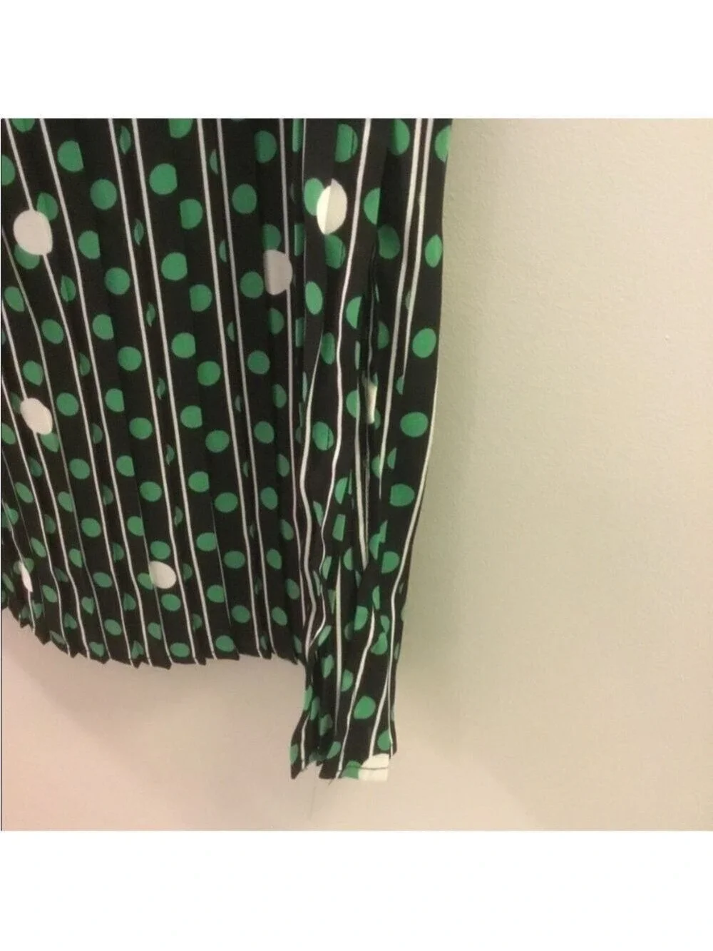 POPSUGAR Star Print Pleated Midi Skirt Black green White XXL NWT